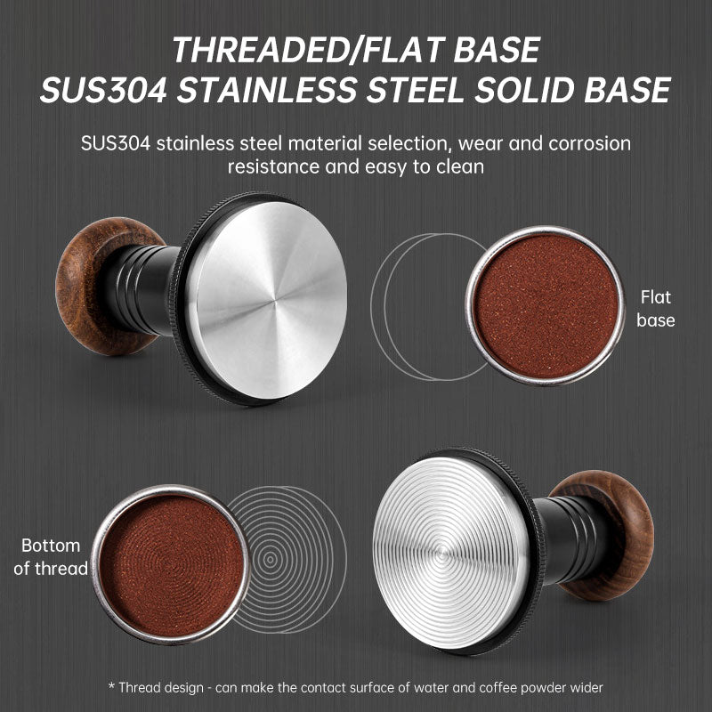 Coffee Adjustable Press Walnut Coffee Machine Impact Hammer Constant Pressure Elastic Press Hammer