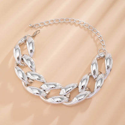 Exaggerated Big Thick Chain Short Choker Necklace for Women Trendy Statement Collar on the Neck Accessories