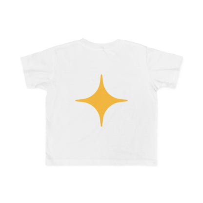 Sunny Toddler Fine Jersey Tee - Bright Yellow Sun Graphic