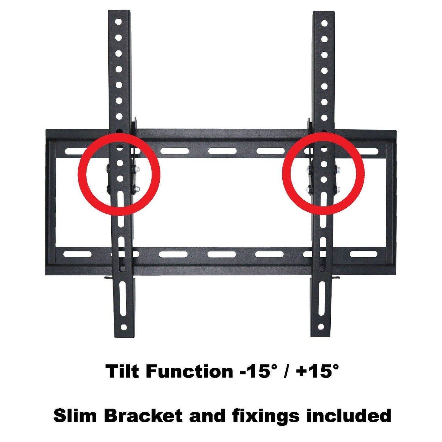 TV Wall Bracket Mount TILT For 26 32 40 50 55 Upto 63 Inch Flat LCD LED QLED TVs