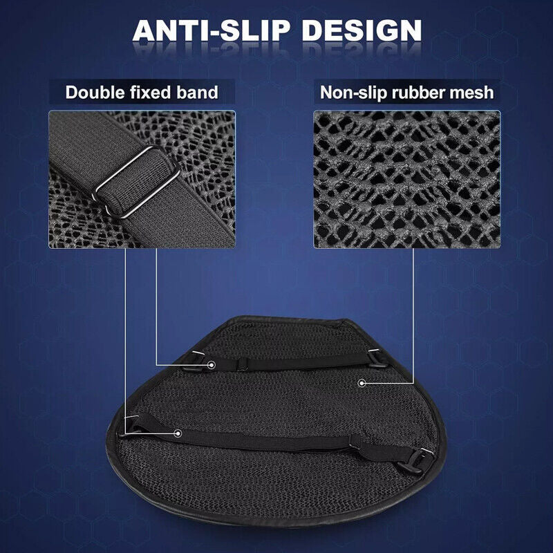 3D Motorbike Gel Pad Motorcycle Seat Cushion Seat Protection Pad For Long Rides