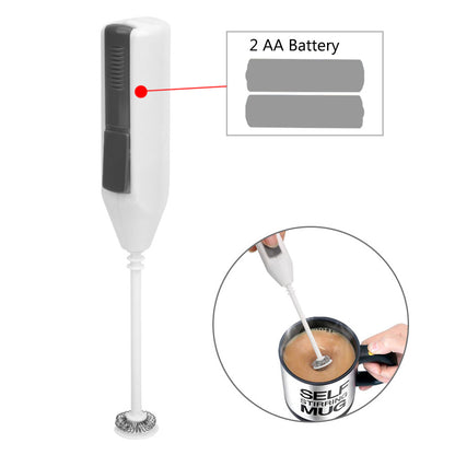 Kitchen Tools Gadgets Egg Tools Portable Coffee Milk Frother Electric Egg Beaters Handle Mixer Cooking Tools