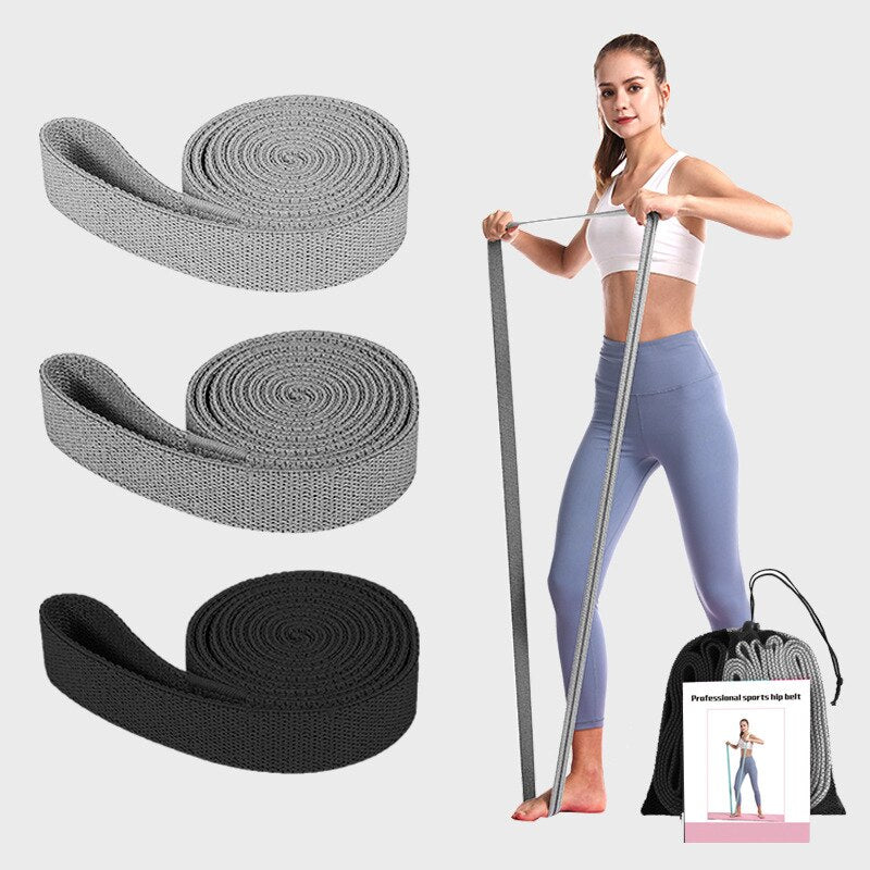 Polyester Cotton Dance Stretch Band for Running Sports Health Care Fitness Body Yoga Rally Band  Pilates Equipment 3pcs