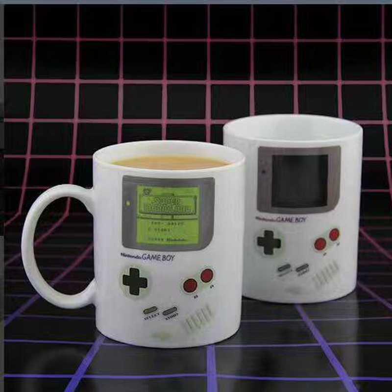 Retro Game Machine Mark Color Changing Cup Student Thermal Warm Coffee Cup
