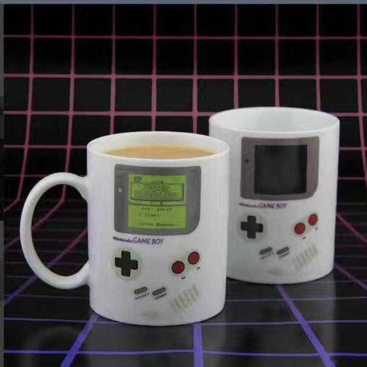 Retro Game Machine Mark Color Changing Cup Student Thermal Warm Coffee Cup