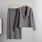 Small suit set skirt two-piece set temperament cardigan sweater jacket skirt set