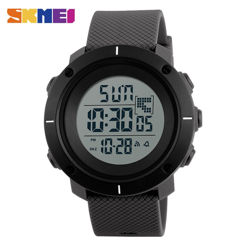 SKMEI  1313 Outdoor Sport Watch Men Multifunction Chronograph 5Bar Waterproof Alarm Clock Digital Wristwatches Reloj Hombre