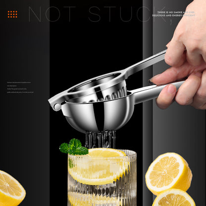 Manual multi-function lemon and orange juice press stainless steel