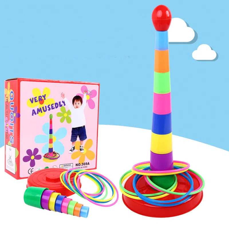 Creative Stacking Music Set Circle Toy Large Parent Child Throwing Ring Children's Stress Relieving Toy
