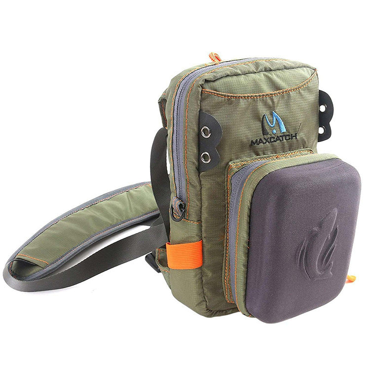 Multi-functional Fly Fishing Tackle Bag with Multiple Pockets, Unisex Chest Pack, Shoulder Fishing Bag