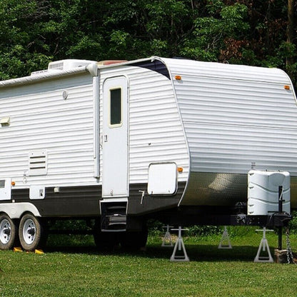 4 X Aluminium Stabilising Jack Stands Adjustable Axle Levelling Caravan Trailer