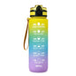 1000ml Water Cube Fitness Sports Water Bottle Tritan Gradient Color Water Bottle Space Cup Travel Cup Bottle