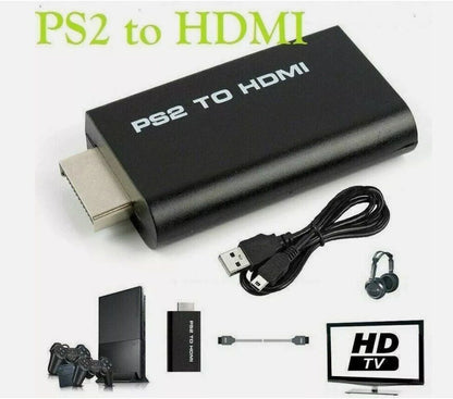 PS2 PlayStation2 To HDMI Converter, Adaptor Cable,Audio Video HD RCA AV Video