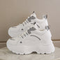 New Korean version versatile slim and tall height increasing thick soled sloping heel casual sports shoes