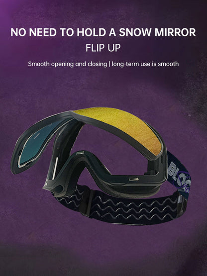 Cover Ski Glasses Winter Outdoor Sports Goggles Double Layer Anti Fog Single Double Plate Snow Goggles