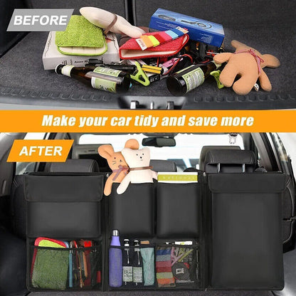 Large Car Boot Organiser Tidy Back Seat Storage Bag Hanging Pocket Accessories