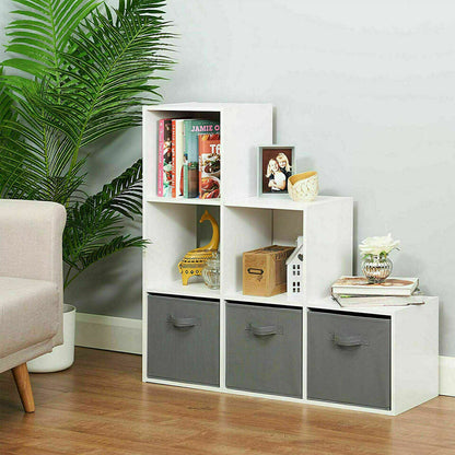 4 Pack Foldable Storage Box Foldable Canvas Drawer Organizer Fabric Cube