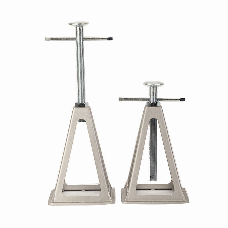 4 X Aluminium Stabilising Jack Stands Adjustable Axle Levelling Caravan Trailer