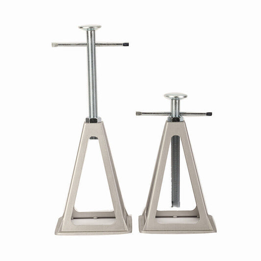 4 X Aluminium Stabilising Jack Stands Adjustable Axle Levelling Caravan Trailer