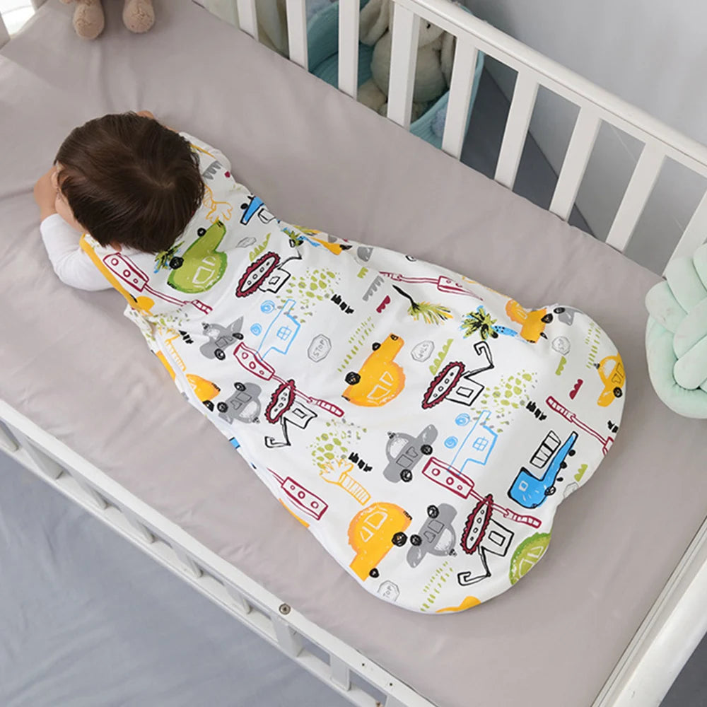 Cotton padded pure cotton swaddle vest for children anti kick and A-class baby sleeping bag