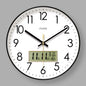 2025 New 10/12/14 - inch Electronic Calendar Wall Clock. Monitors temp & humidity. Dual - display. Mute. Quartz movement.