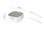 Classic simple microwaveable portable salad box lunch box with cutlery