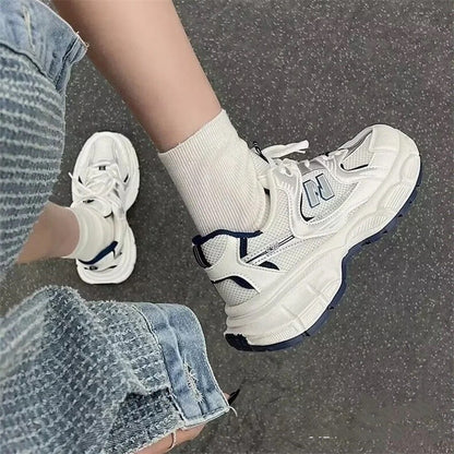 Fashionable casual sports shoes for children versatile breathabl lightweight running dad shoes