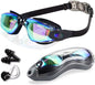 Anti Fog Swimming Goggles UV Glasses Adjustable Earbuds For Men Women Kids