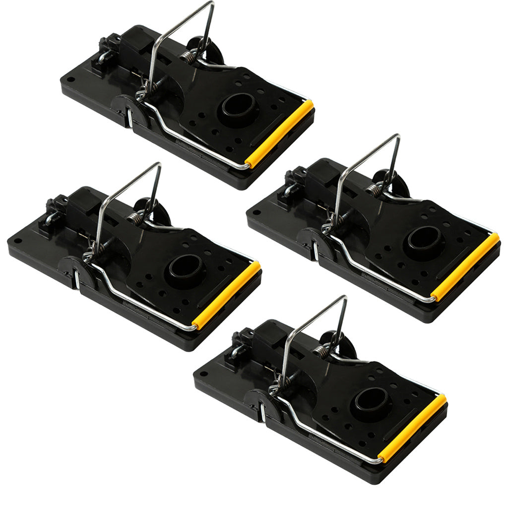 6 Large Rat Catching Metal Traps Heavy Duty Snap Mouse Trap Bait Pest Catcher