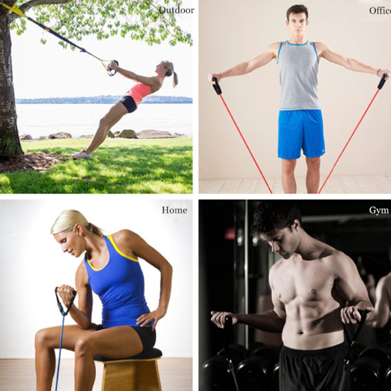 120cm Fitness Elastic Resistance Bands Yoga Pull Rope Exercise Tubes Elastic Workout Bands for Yoga Pilates Expander Elastic