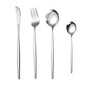 Portuguese Stainless Steel Knife Fork Spoon Golden Steak Knife Fork Set Four-Piece Tableware Set
