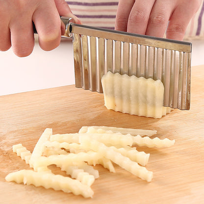 Multifunctional Stainless Steel Wave Knife Household Potato And Vegetable Cutter
