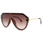 New European and American foreign trade watermark fashion sunglasses men's and women's Sunglasses yellow glasses