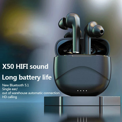 tws bluetooth headset X50 true wireless subwoofer in-ear sports music mini headset