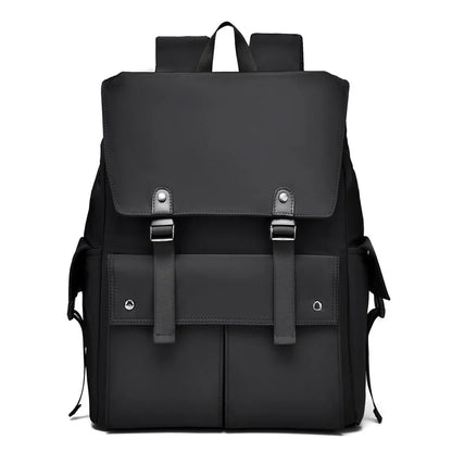 PU Leather Multi-Pockets Adjustable Strap Backpack Bag