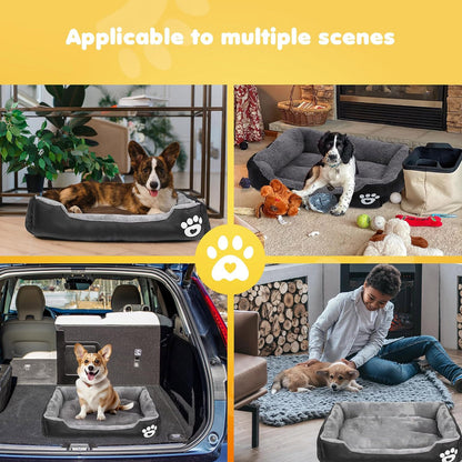 Pet Dog Bed Cat Beds Luxury Soft Washable Puppy Cushion Warm Pet Basket- 90  70CM