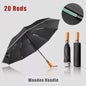 Portable Strong Frame Umbrella Windproof Automatic Open Folding Compact 20Rods