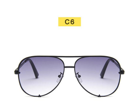 Fashion Gradient Metal Frame Pilot Sunglasses Men Women Classic Retro Driving Sun Glasses Brand Designer UV400