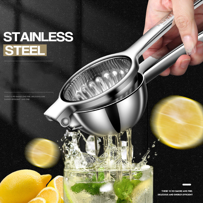 Manual multi-function lemon and orange juice press stainless steel
