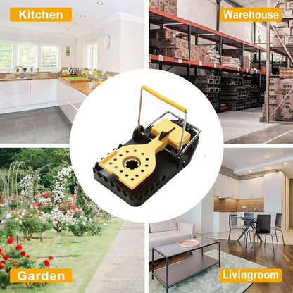 6 X Rat Catching Metal Traps Heavy Duty Snap Mousetrap Bait Pest Catcher UK