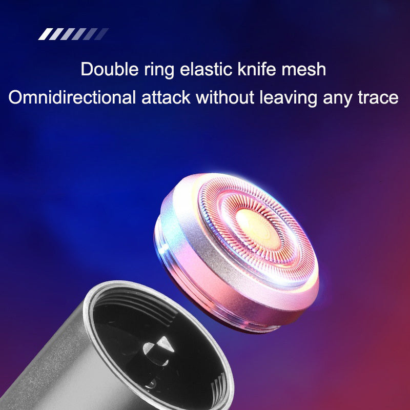 Mini Steel Cannon Travel Shaver Fully Portable Multi functional Men's Electric Shaver