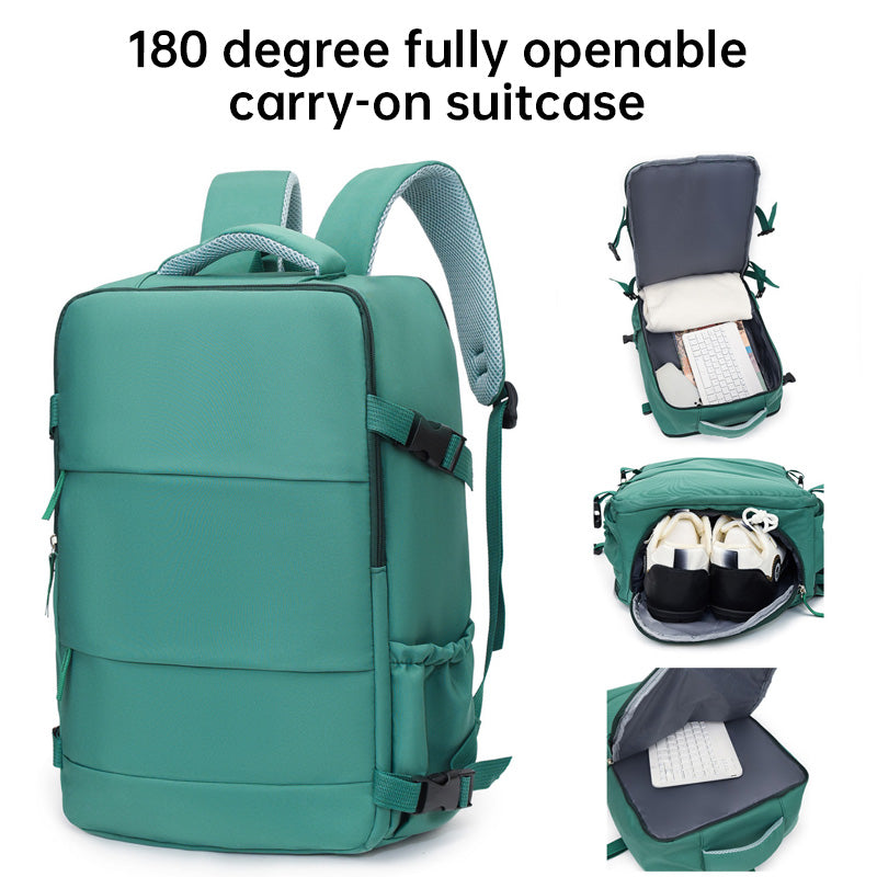 Premium Travel Backpack: Airplane-Approved Laptop Bag for School & Work, Waterproof Carry-On for Men & Women