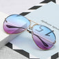 New Ocean Sunglasses Fashion Retro Glasses for Men and Women Couples European and American Large Frame Sunglasses