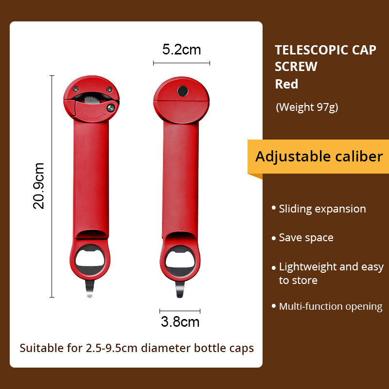 Stainless Steel Labor-Saving Screw Cap Opener Can Opener Bottle Opener Glass Can Opener Screw Cap