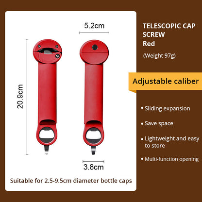 Stainless Steel Labor-Saving Screw Cap Opener Can Opener Bottle Opener Glass Can Opener Screw Cap