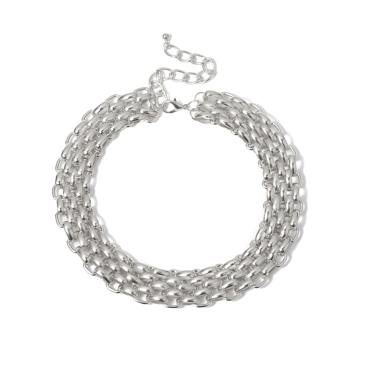 Personality exaggerated thick chain necklace female retro simple clothing accessories metal sweater chain