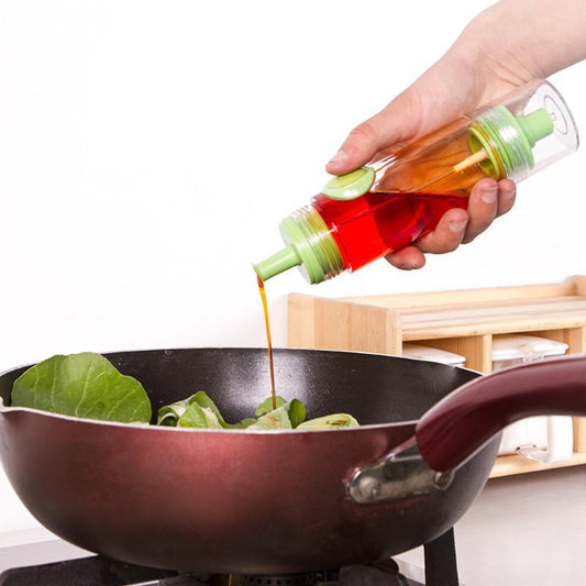 2 in 1 Olive Spray Fine Pump Oil Sprayer Bottle Cruet Vinegar Dispensers Honey Oil Bottle with Press for Kitchen Cooking BBQ
