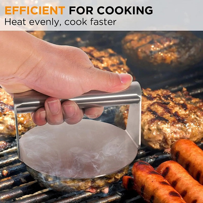 Hamburger Press 304 Stainless Steel Non-Stick Meat Beef Grill Burger Press Patty Maker Hamburger Maker Kitchen Supplies