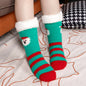 Christmas Floor Socks Indoor Home Sleep Winter Plush Thick Long Socks Women's Postpartum Socks Anti slip