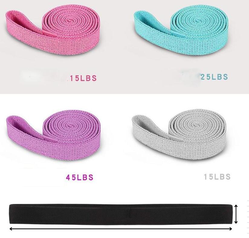 Polyester Cotton Dance Stretch Band for Running Sports Health Care Fitness Body Yoga Rally Band  Pilates Equipment 3pcs